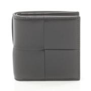 Pre-owned Leather wallets Bottega Veneta Vintage , Black , Dames