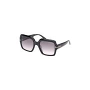 Stijlvolle zonnebril met acetaat montuur Tom Ford , Black , Unisex