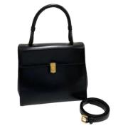 Pre-owned Leather handbags Loewe Pre-owned , Black , Dames