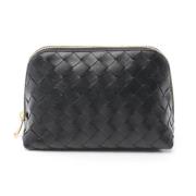 Pre-owned Leather pouches Bottega Veneta Vintage , Black , Dames