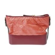 Pre-owned Leather chanel-bags Chanel Vintage , Red , Dames