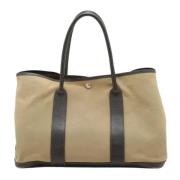 Pre-owned Canvas handbags Hermès Vintage , Brown , Heren