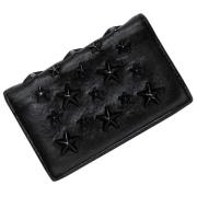 Pre-owned Leather wallets Jimmy Choo Pre-owned , Black , Dames