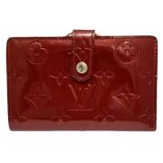 Pre-owned Leather wallets Louis Vuitton Vintage , Red , Dames