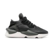 Zwarte lage sneakers met neopreen inzetstukken Y-3 , Black , Heren