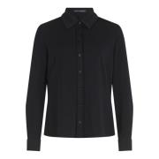 Jersey Blouse met Kraag Betty Barclay , Black , Dames