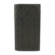 Pre-owned Leather wallets Bottega Veneta Vintage , Black , Dames