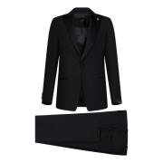 Single Breasted Suits Lardini , Black , Heren