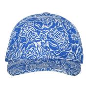 Jacquard motief Baseball Cap Lanvin , Blue , Dames