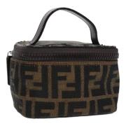 Pre-owned Canvas handbags Fendi Vintage , Brown , Dames