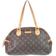 Pre-owned Canvas louis-vuitton-bags Louis Vuitton Vintage , Brown , Da...