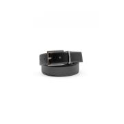 Omkeerbare Leren Riem Blauw Zwart John Richmond , Black , Heren