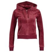 Velours Hoodie Juicy Couture , Red , Dames