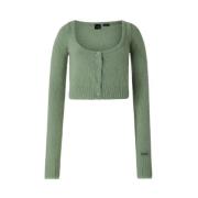 Stijlvolle Gebreide Cardigan Sweater Pinko , Green , Dames