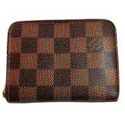 Pre-owned Canvas wallets Louis Vuitton Vintage , Brown , Dames