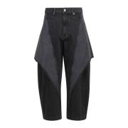 Gesneden Sculpturale Jeans JW Anderson , Gray , Dames