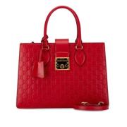 Pre-owned Leather gucci-bags Gucci Vintage , Red , Dames