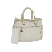 Pre-owned Coated canvas chanel-bags Chanel Vintage , White , Dames