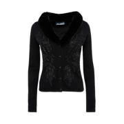 Stijlvolle Gebreide Top Blugirl , Black , Dames