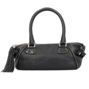 Pre-owned Leather chanel-bags Chanel Vintage , Black , Dames