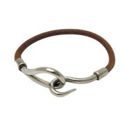 Pre-owned Leather bracelets Hermès Vintage , Brown , Dames