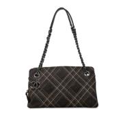 Pre-owned Suede chanel-bags Chanel Vintage , Brown , Dames