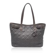 Pre-owned Leather dior-bags Dior Vintage , Gray , Dames