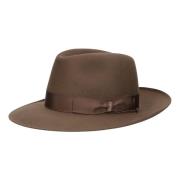 Vilt breedgerande hoed Borsalino , Brown , Heren