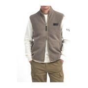 Beige Fleece Vest voor Mannen Barbour , Gray , Heren