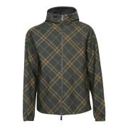 Zwarte jas voor mannen Aw24 Burberry , Multicolor , Heren