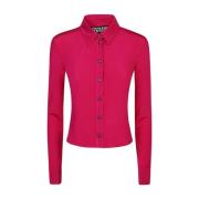 Fuchsia Shirt voor Vrouwen Aw24 Versace Jeans Couture , Pink , Dames