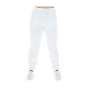 Witte bedrukte vetersbroek Love Moschino , White , Dames