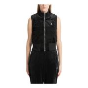 Swarovski Logo Rits Vest Juicy Couture , Black , Dames