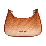 Oranje PVC Crossbody Tas met Rits Michael Kors , Orange , Dames