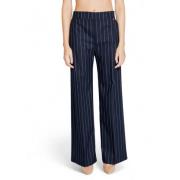 Blauwe Pinstripe Ritsbroek Rinascimento , Blue , Dames