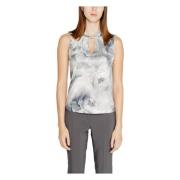 Bloemen Mouwloze Tank Top Grijs Rinascimento , Gray , Dames