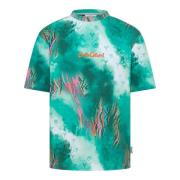 Dynamisch Sprayed Knit T-Shirt Carlo Colucci , Multicolor , Heren