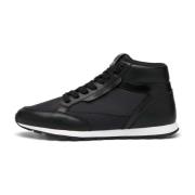 Sneakers in faux leather and technical fabric Plume Mid. Candice Coope...