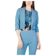 Blazer met lange mouwen en revers Rinascimento , Blue , Dames