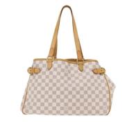 Pre-owned Canvas totes Louis Vuitton Vintage , White , Dames