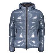 Donsjack met verstelbare capuchon Herno , Blue , Heren