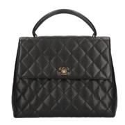 Pre-owned Leather chanel-bags Chanel Vintage , Black , Dames