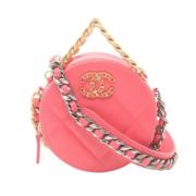 Pre-owned Leather chanel-bags Chanel Vintage , Pink , Dames