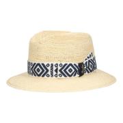 Panama Semicrochet Hoed Avontuur Stijl Borsalino , White , Heren