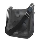 Pre-owned Leather shoulder-bags Hermès Vintage , Black , Dames