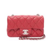 Pre-owned Leather chanel-bags Chanel Vintage , Red , Dames