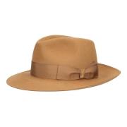 Vilt breedgerande hoed Borsalino , Brown , Heren