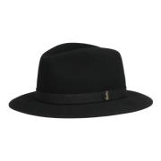 Alessandria Vilt Land Hoed Borsalino , Black , Heren