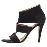 Pre-owned Suede sandals Chloé Pre-owned , Black , Dames