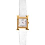 Pre-owned Leather watches Hermès Vintage , Yellow , Dames